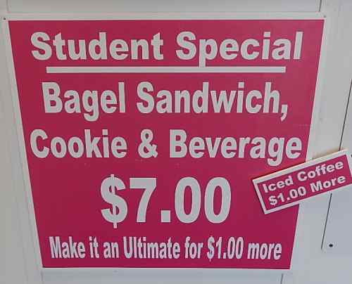 Page 5 of menu, Frosted Bakery Cortland, NY