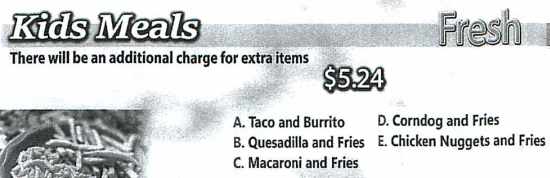 Page 8 of menu, Garcias Mexican in Cortland, NY
