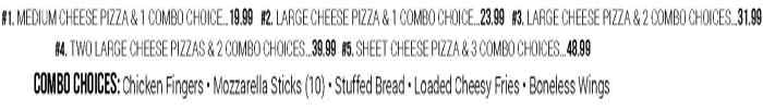 Page 5 of menu, Hometown Pizzeria Groton, NY