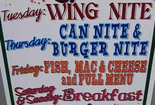 Page 5 of menu, Malarkey's Pub & Grub McGraw, NY